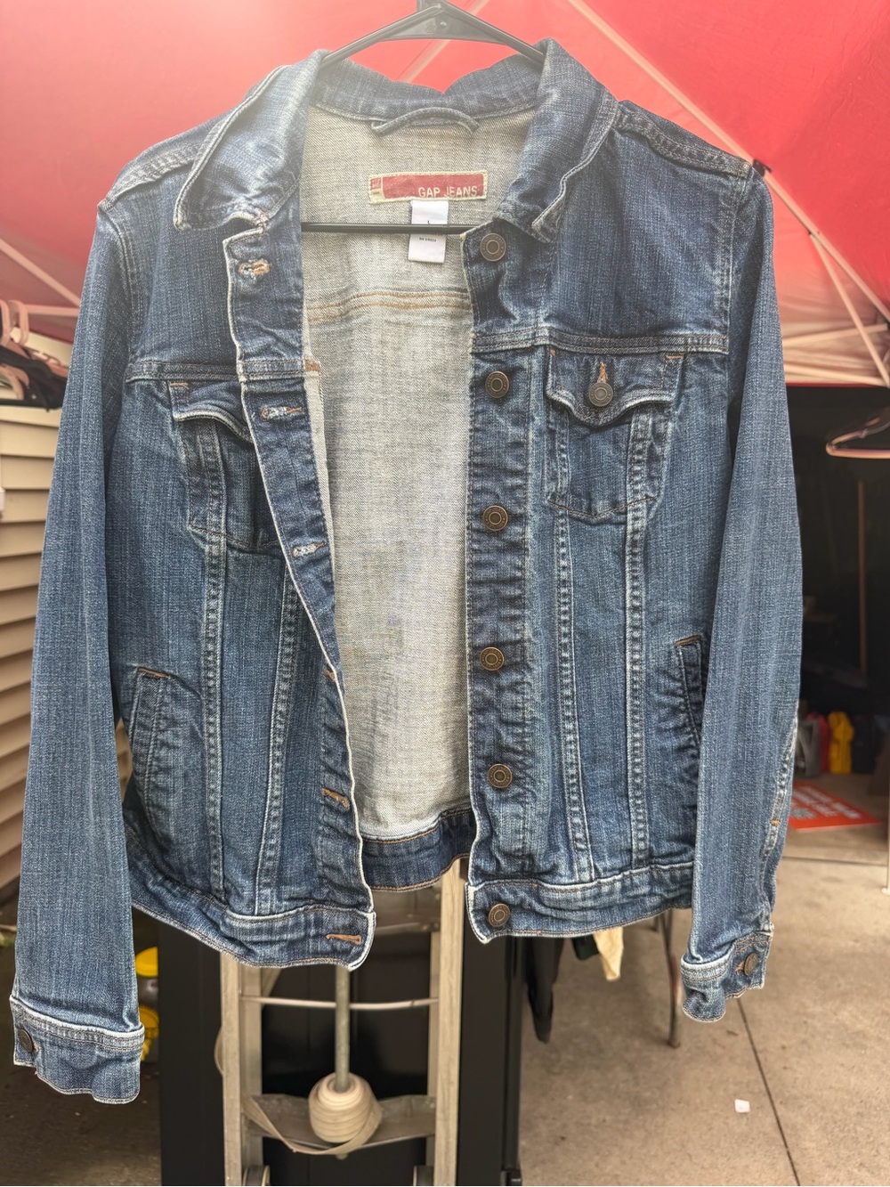 GAP Jean Blue Denim Jacket - Classic Women's Trucker